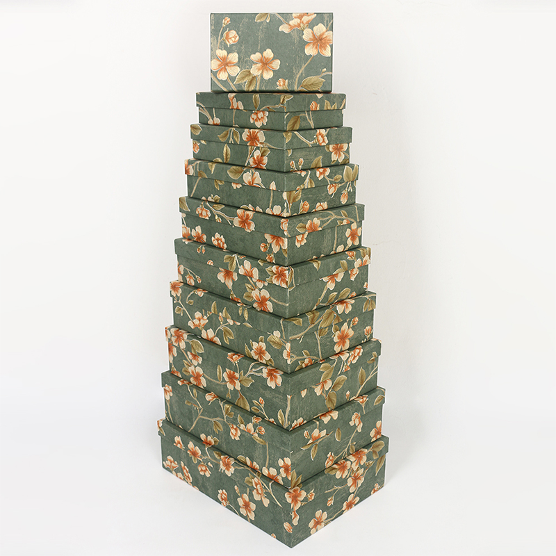 صندوق هدايا ورقي متخصص عالي الجودة بنمط الليتشي الشبكي 1016