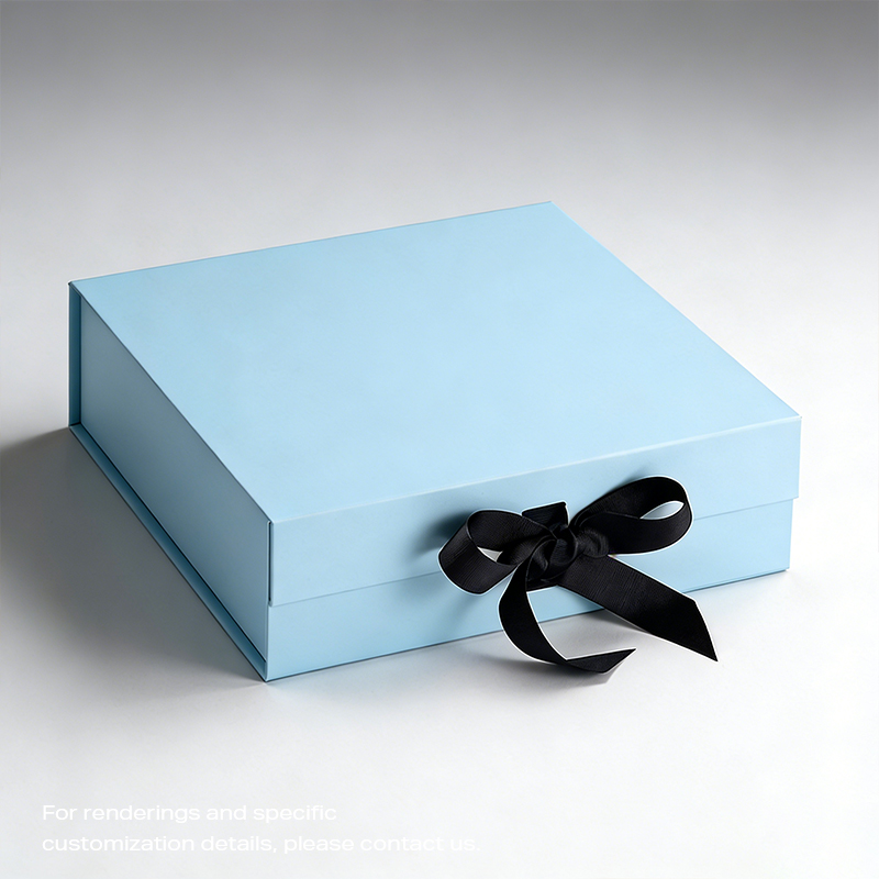 صندوق هدايا مستحضرات التجميل SHC-07 ذو الغطاء العلوي والسفلي مع شريط القوس