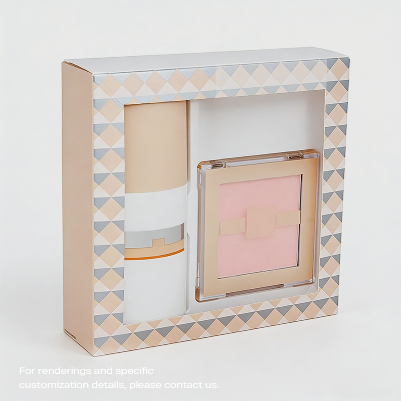 مجموعة هدايا صغيرة الحجم من بودرة الوقاية من الشمس على شكل نافذة SHC-05 بنص قابل للتخصيص 