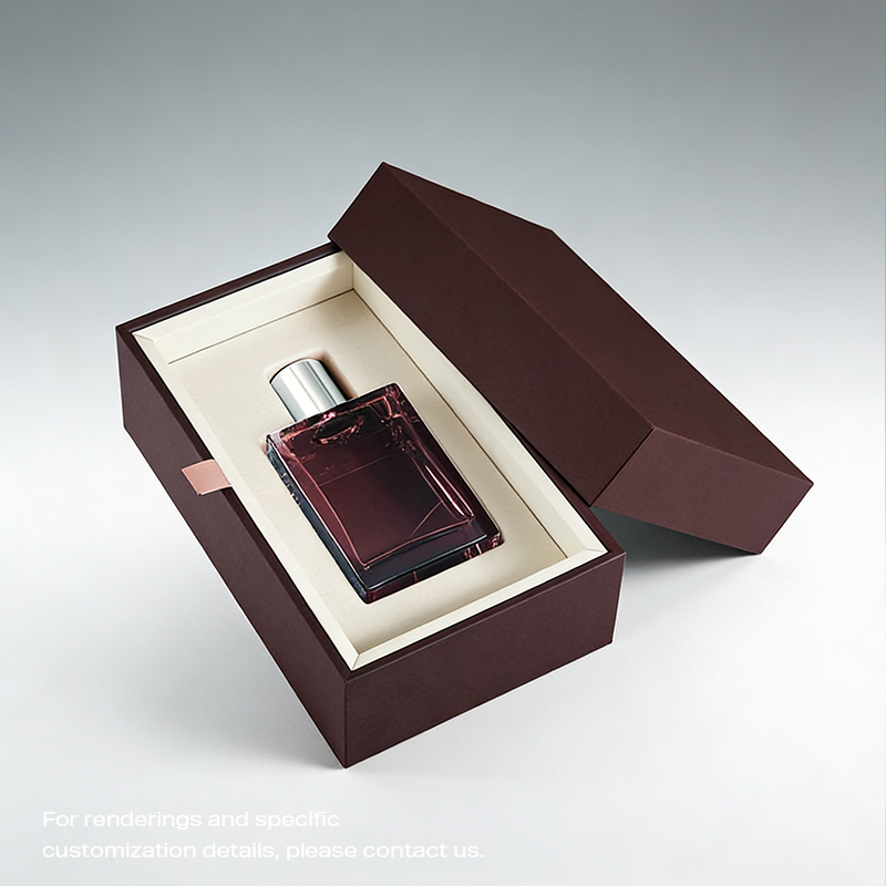 صندوق هدايا عطر SHC-04 بغطاء وقاعدة مع حشوة إسفنجية